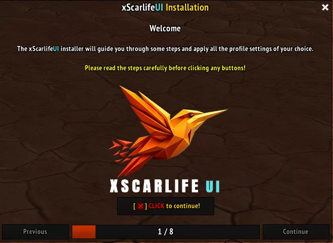 ElvUI xScarlife UI Installer